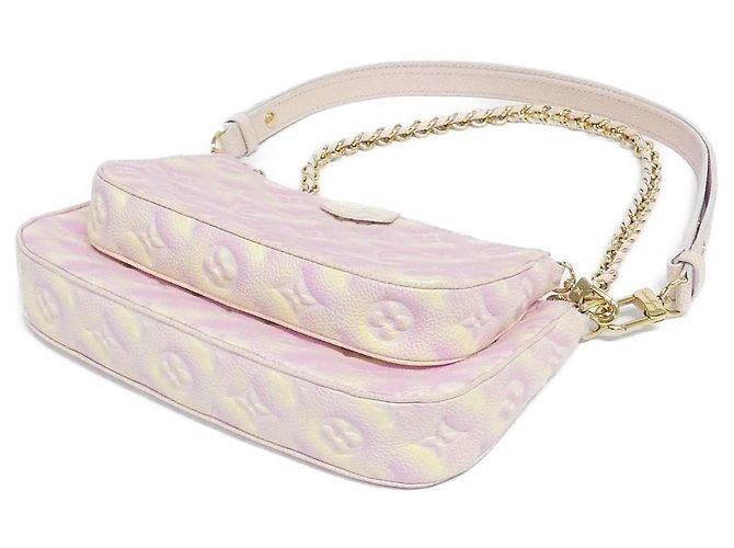 Borsa a tracolla Louis Vuitton Multi Pochette Accessoires Monogram Empreinte Rosa - vista 3