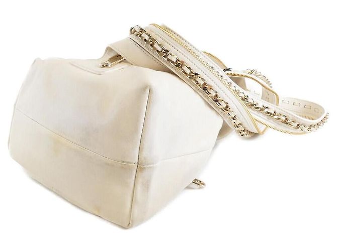 Jimmy Choo Lederrucksack Weiß - Ansicht 3