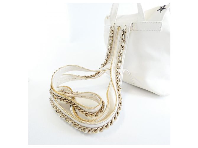 Jimmy Choo Lederrucksack Weiß - Ansicht 8