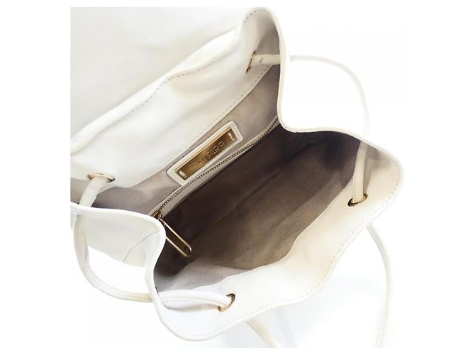 Jimmy Choo Lederrucksack Weiß - Ansicht 9