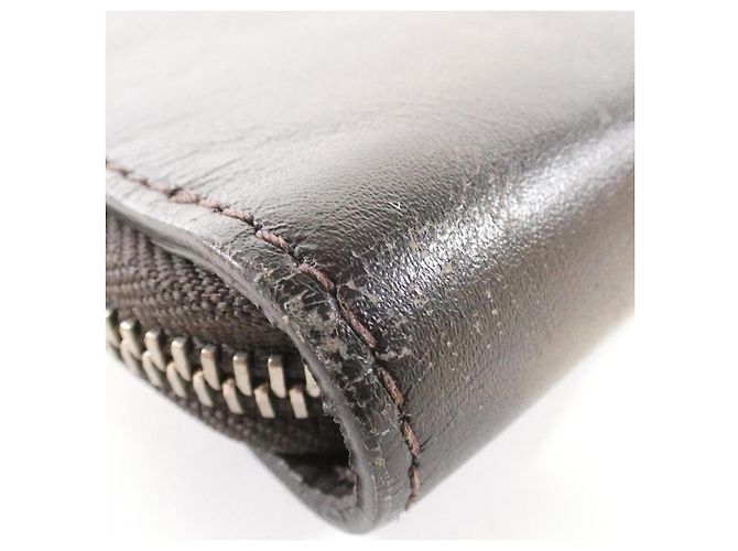 Clutch in pelle Montblanc Marrone - vista 3