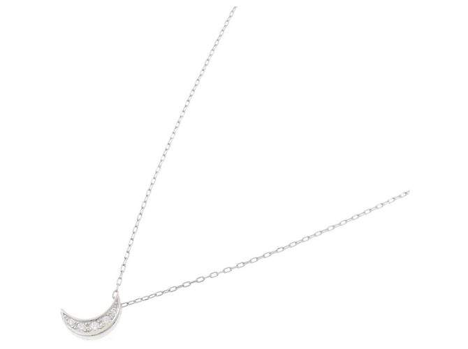 Tasaki Au750 Diamond Necklace Silvery - view 2