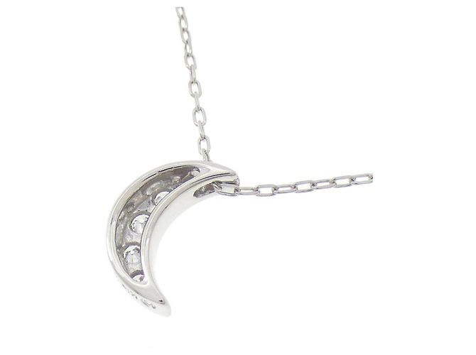 Tasaki Au750 Diamond Necklace Silvery - view 4