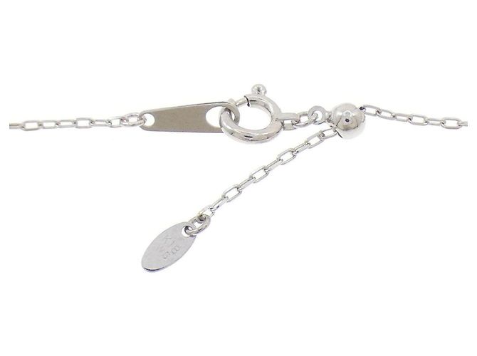 Tasaki Au750 Diamond Necklace Silvery - view 5