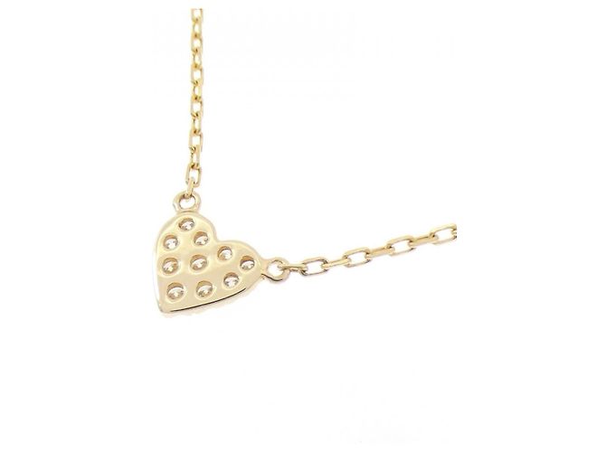 Autre Marque AHKAH Au750 Diamond Necklace Golden - view 4