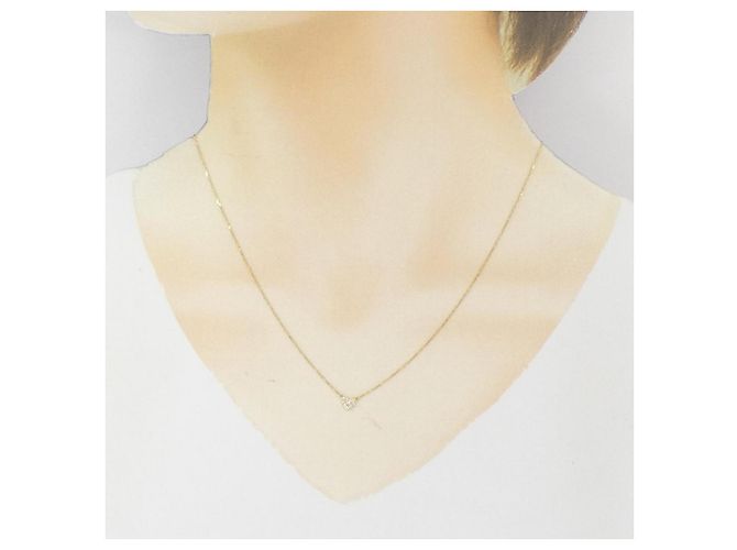 Autre Marque AHKAH Au750 Diamond Necklace Golden - view 6
