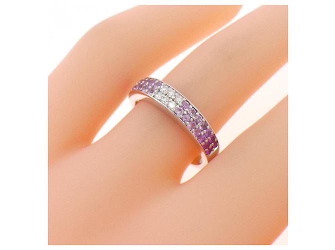 Autre Marque Anillo Star Jewelry Au750 con zafiro y diamante Plata - vista 5