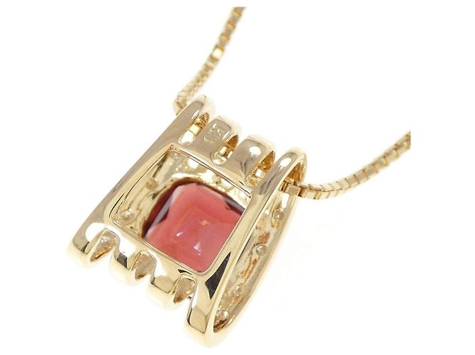 Autre Marque Collana in granato e diamanti Au750 Rosso - vista 4