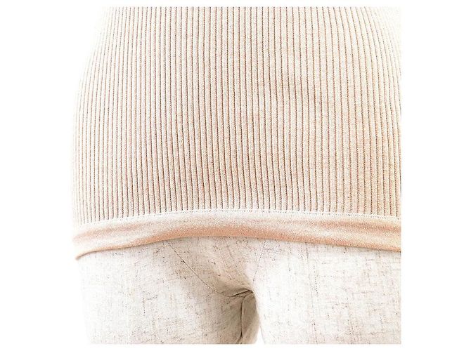 Chanel Kaschmir-Seide-Strickensemble Beige - Ansicht 16