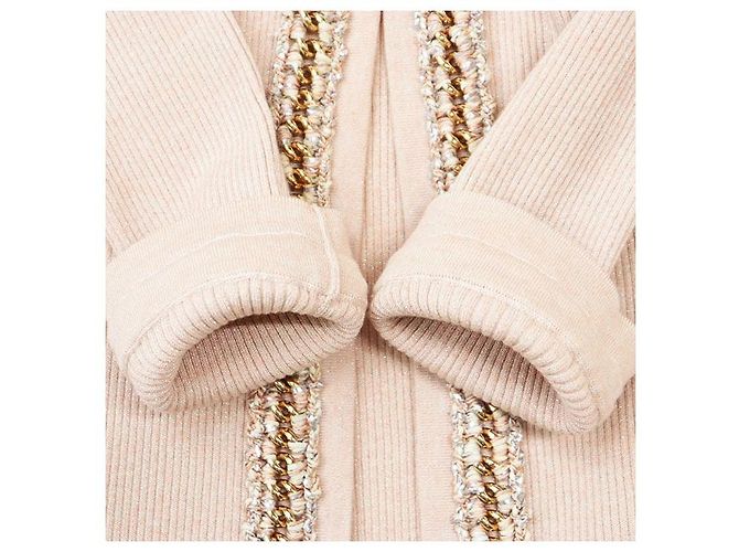 Chanel Kaschmir-Seide-Strickensemble Beige - Ansicht 7