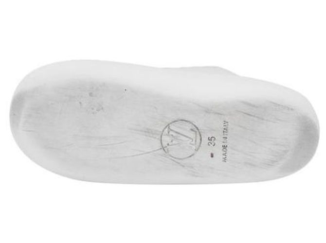 Louis Vuitton Sabot Monogram Rubber Luxury Viar da donna, ciabatte slide White Bianco - vista 9