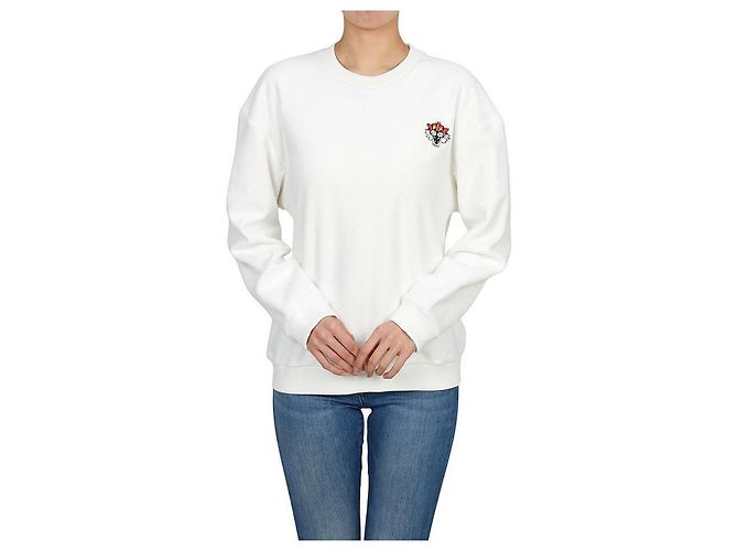 Kenzo Fleece-Sweatshirt für Kinder (Größe für Erwachsene verfügbar) Silber - Ansicht 4