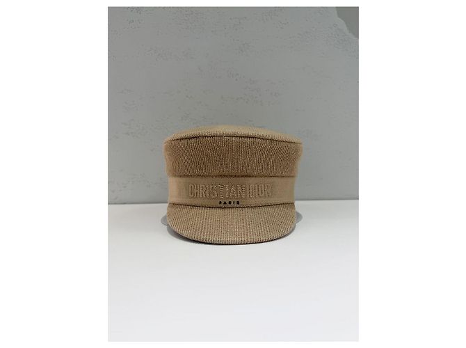 Dior Bestickte Baseballkappe aus Baumwolle Beige Braun - Ansicht 2