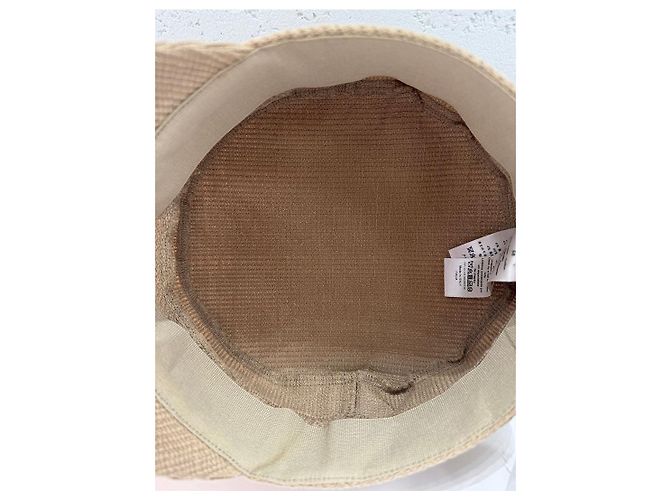 Dior Bestickte Baseballkappe aus Baumwolle Beige Braun - Ansicht 6