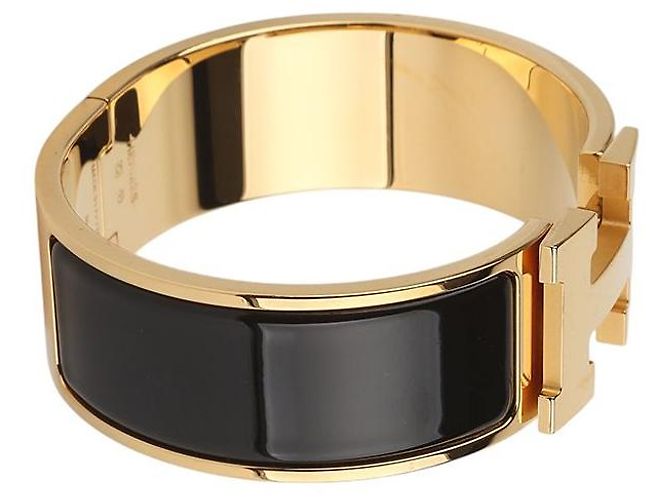 Hermès Pulsera Click Clack PM en oro amarillo - vista 3