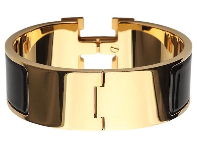 Hermès Pulsera Click Clack PM en oro amarillo - vista 4