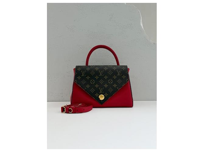 Louis Vuitton Borsa a Spalla Monogram Double Flap Arancione - vista 2