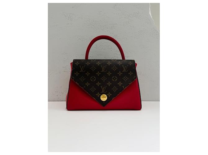 Louis Vuitton Borsa a Spalla Monogram Double Flap Arancione - vista 3