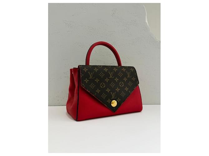 Louis Vuitton Borsa a Spalla Monogram Double Flap Arancione - vista 4