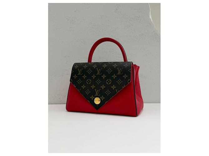 Louis Vuitton Borsa a Spalla Monogram Double Flap Arancione - vista 5