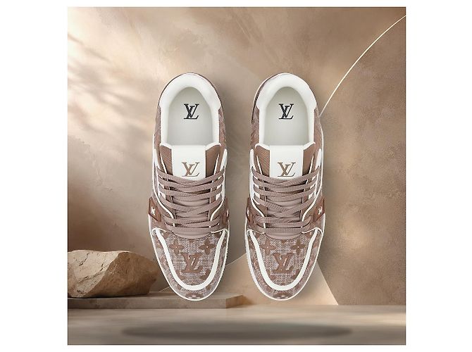 Louis Vuitton Sneaker Beverly Hills Marrone - vista 4