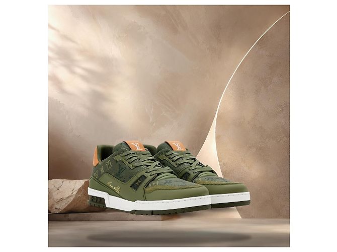 Louis Vuitton Sneakers Beverly Hills Marrone - vista 2