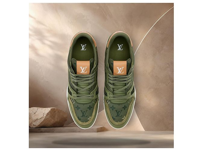 Louis Vuitton Sneakers Beverly Hills Marrone - vista 4