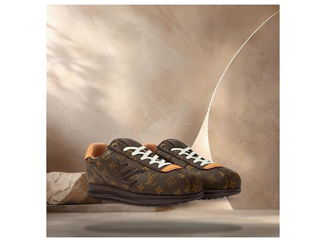 Eva Louis Vuitton Mule Easy Khaki Green Marrone - vista 2