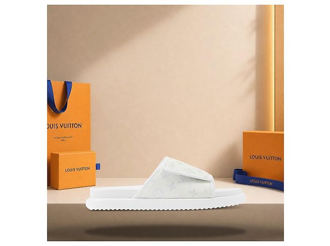 Eva Louis Vuitton Mule Miami White Bianco - vista 3