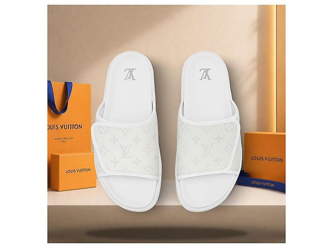 Eva Louis Vuitton Mule Miami White Bianco - vista 4