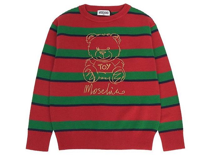 Moschino Strickware für Kinder (Erwachsenenpassform verfügbar) Rot - Ansicht 2