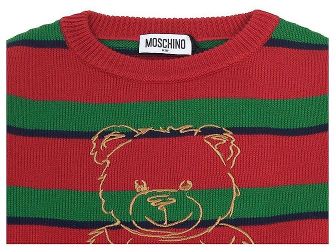 Moschino Strickware für Kinder (Erwachsenenpassform verfügbar) Rot - Ansicht 4