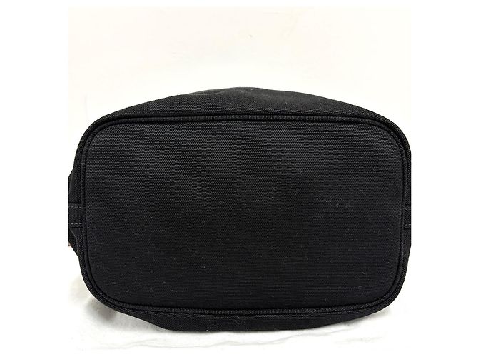 Prada Borsa a secchiello Kanapa in tela Crossbody Nera Nero - vista 22