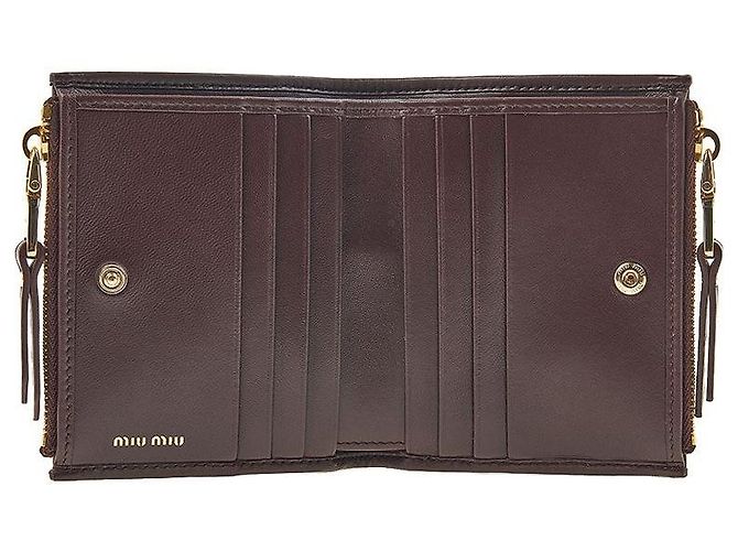 Miu Miu Cartera compacta acolchada Negro - vista 10