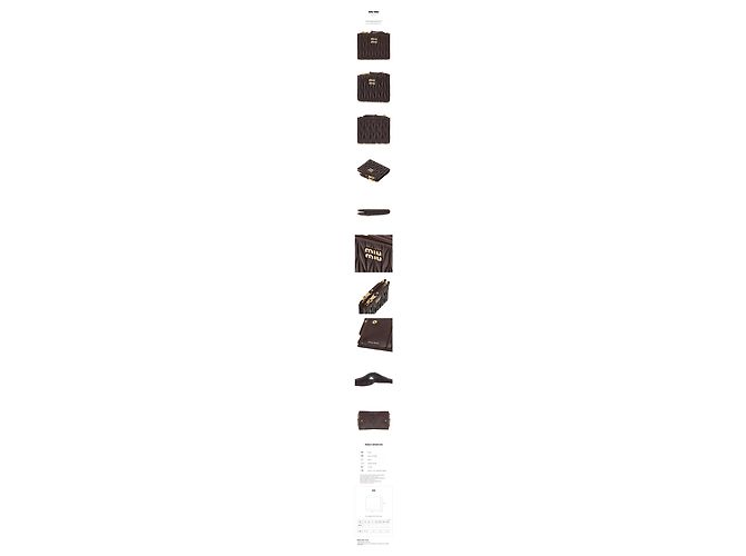 Miu Miu Cartera compacta acolchada Negro - vista 11