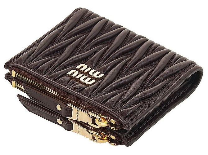 Miu Miu Cartera compacta acolchada Negro - vista 4