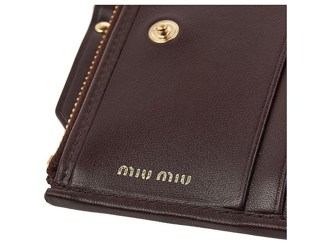 Miu Miu Cartera compacta acolchada Negro - vista 8