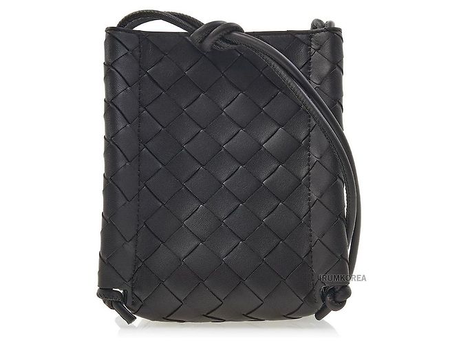 Bottega Veneta Borsa a tracolla Intrecciato Nero - vista 3