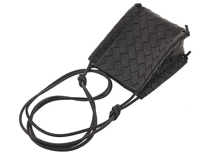Bottega Veneta Borsa a tracolla Intrecciato Nero - vista 4
