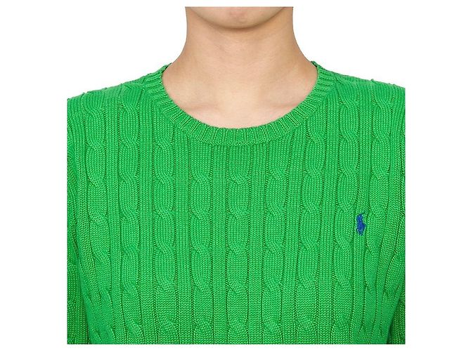 Ralph Lauren Zopfstrick für Kinder Grün - Ansicht 6