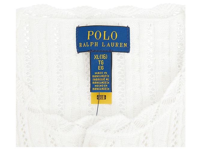 Ralph Lauren Pointelle-Cardigan für Kinder Blau - Ansicht 10