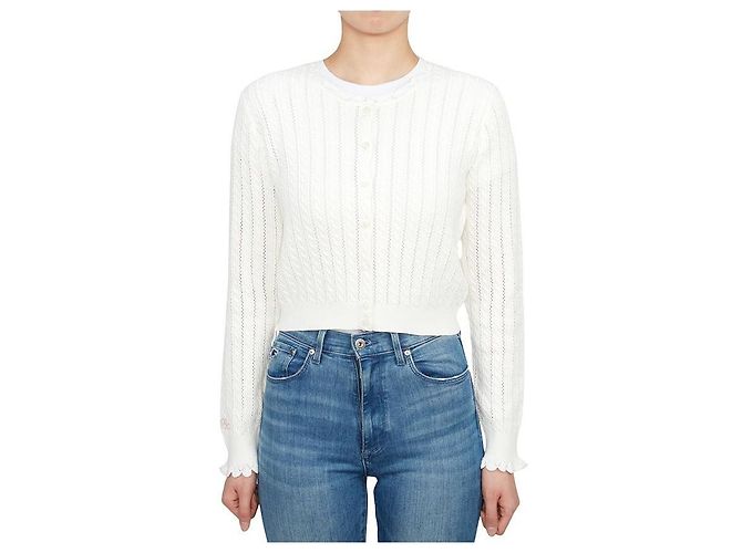 Ralph Lauren Pointelle-Cardigan für Kinder Blau - Ansicht 2