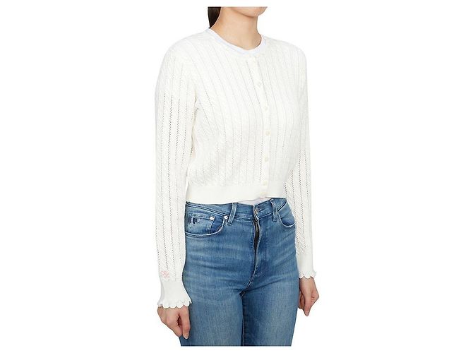 Ralph Lauren Pointelle-Cardigan für Kinder Blau - Ansicht 4