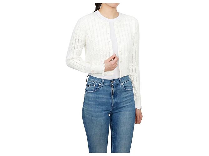 Ralph Lauren Pointelle-Cardigan für Kinder Blau - Ansicht 6