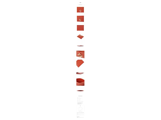 Fendi Tarjetero Diamond Roja - vista 11