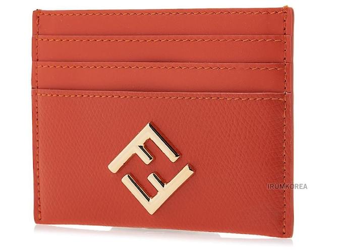 Fendi Tarjetero Diamond Roja - vista 2