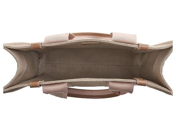 Chloé Linen Woody Tragetasche Mehrfarben - Ansicht 10