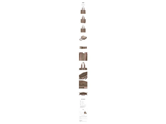 Chloé Linen Woody Tragetasche Mehrfarben - Ansicht 11