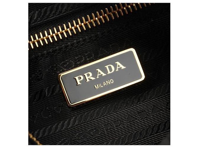 Prada Bolsa acolchoada grande de nylon Lina Preto - vista 6