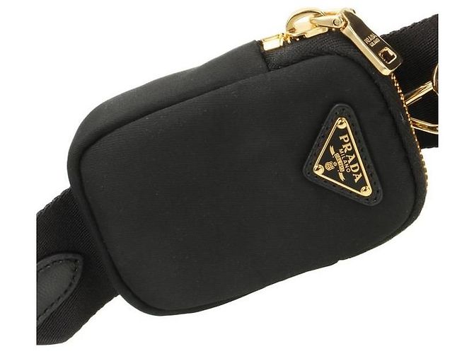 Prada Bolsa acolchoada grande de nylon Lina Preto - vista 7